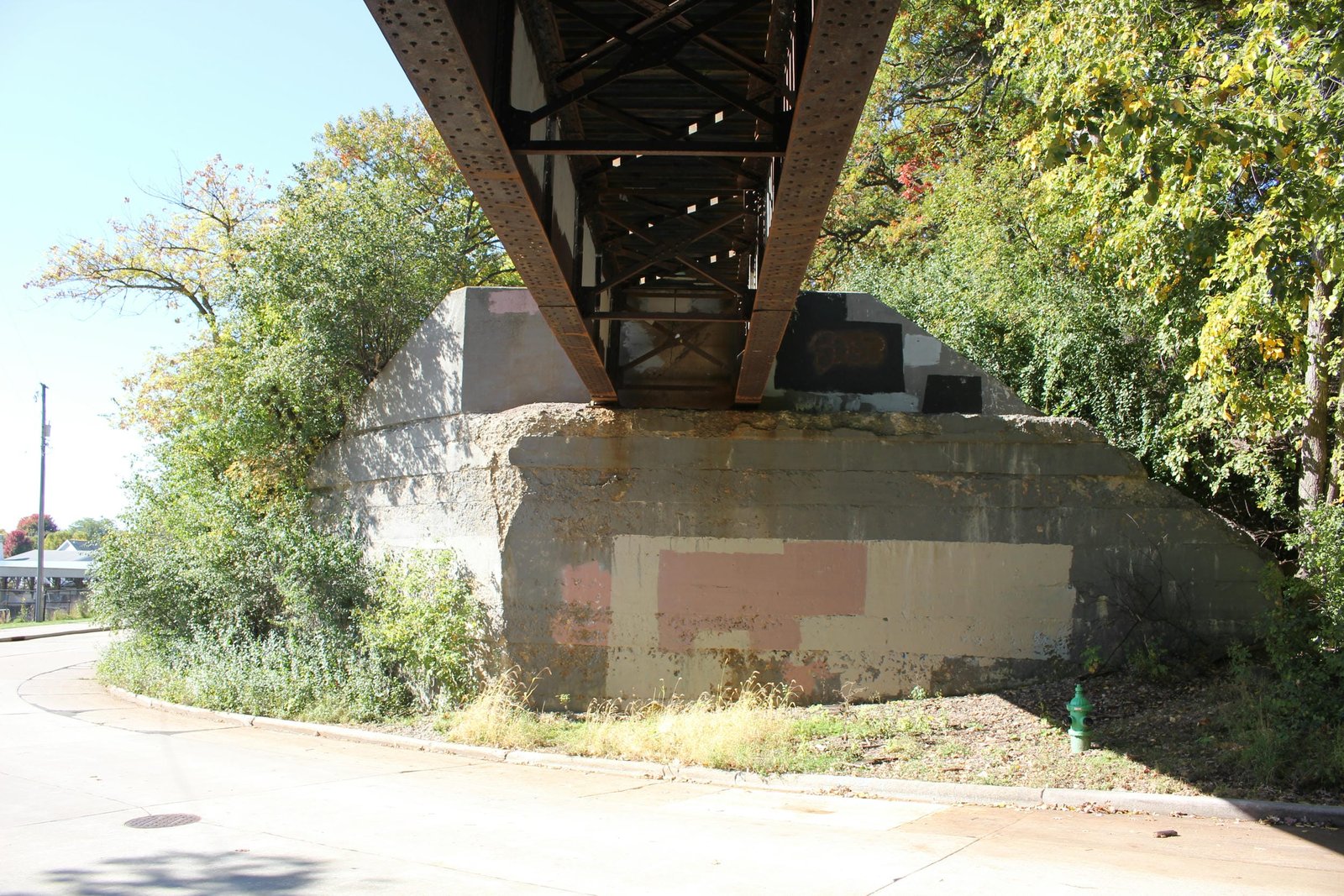 Under bridge